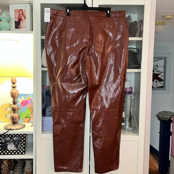 Brown Vegan Leather Abercrombie & Fitch Curve Love Size 35R - Picture 9 of 9